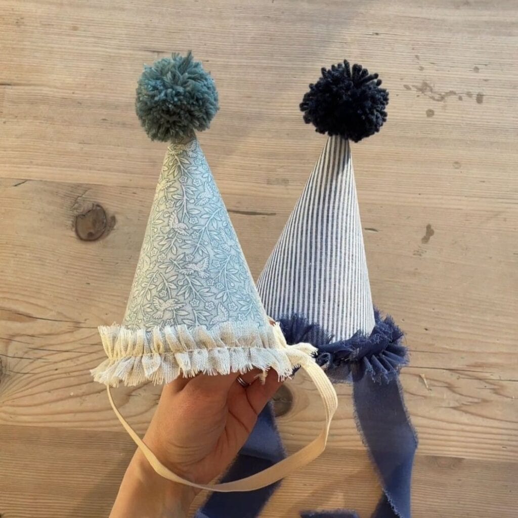 Pai Sence Large Party Hats For Kids Adults Glitter Party Hats With Pom Poms Reusable