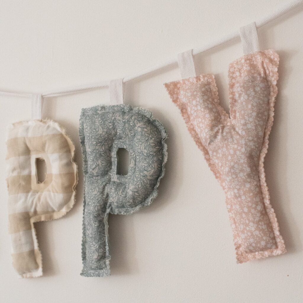 Alphabet Banner Sewing Pattern